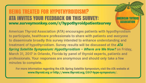 ATA Hypothyroidism Survey
