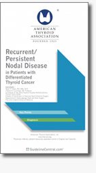 Recurrent / Persistent Nodal Disease