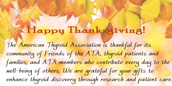 Happy Thanksgiving from the ATA