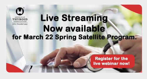 Live Streaming added for Spring Satellite Symposium