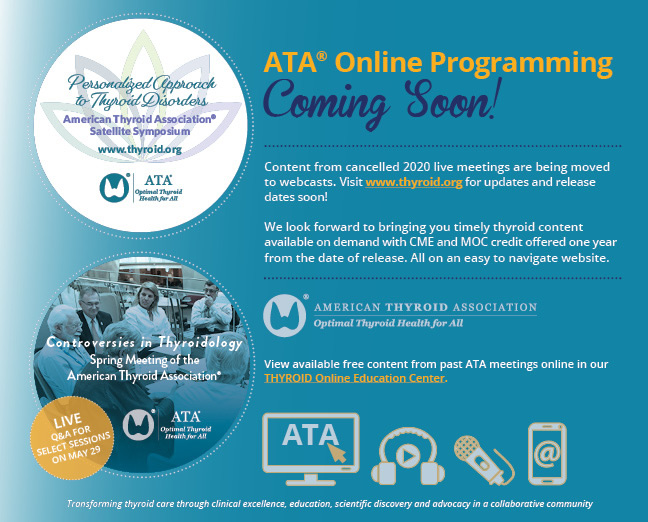 2020 ATA Spring Satellite Symposium American Thyroid Association