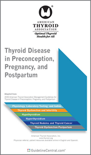 Thyroid Disease in Preconception, Pregnancy, and Postpartum GUIDELINES Pocket Card